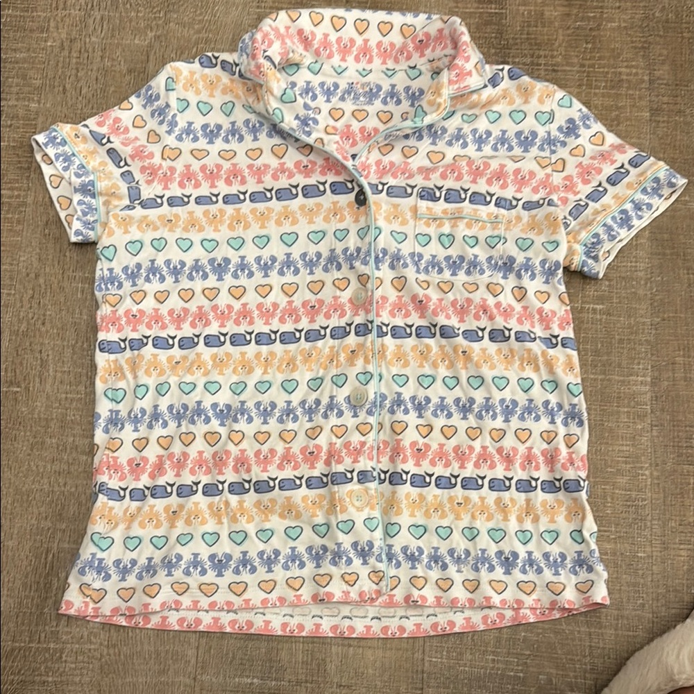 Roller Rabbit “Maine Squeeze” lobster, whale, and heart print